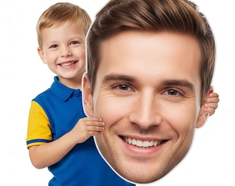 Custom Big Head Cutout, 20 to 48 inch Customize Giant Heads, Large Fun Head, Personalized Face Signs for Party Birtyday, Coroplast