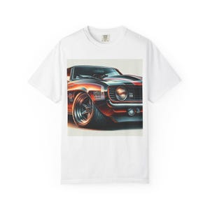 Vintage Camaro Pro Street Unisex Garment-Dyed T-shirt, Muscle Car Gift, Classic Car Lover Tee, Retro Automobile Shirt, Car Enthusiast Top