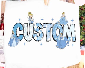 Custom Magic Cinderella Shirt, Comfort Colors Princess Cinderella Birthday Family Shirt, Magic Kingdom Girls Trip, Magic Princess shirt