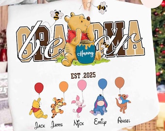 Winnie The Pooh Family Matching Shirt, Bear Mama Tee