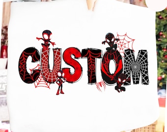 Spiderman Family Shirt, Marvel Spidey Birthday Tee, Disney Superhero Party T-Shirt, Spin Mom Dad Gift, Ghost Spider Shweatshirt
