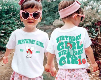 Disney Ariel It's My Birthday Shirt, Princess Ariel Birthday Girl Tee, Disney Little Mermaid Birthday Tee, Disney Family Birthday Party Tee