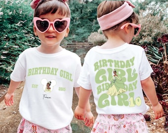 Disney Tiana Birthday Girl Shirt, Custom Tiana Birthday Party Tee, Disney Princess Tiana Shirt, Disneyland Family Matching Shirts