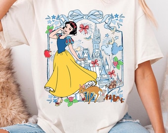 Disney Snow White Shirt, Disney Castle Shirt, Princess Matching, Disney Matching, Snow White Watercolor Minnie Ears Themed, Disney Princess