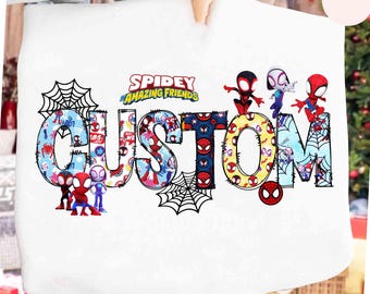 Spidey and His Amazing Friends Birthday Shirt, Spiderman shirts Custom Kids shirts, Spidey Shirt, Birthday Boy Shirt birthday boy shirt