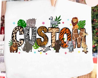 Custom Safari Squad Shirt, Safari Trip Shirt, Safari Birthday Trip Tee, Family Vacation Shirts, Zoo Shirt, Animal Kingdom Safari Guide Shirt