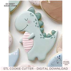 T-Rex Dinosaur Cookie Cutter STL File, 3D Printable, Instant Digital Download