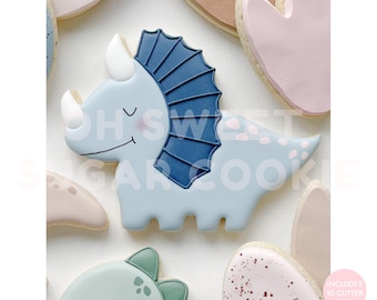Triceratops Dinosaurier Cookie Cutter STL-Datei, 3D druckbare, sofortige digitale Download