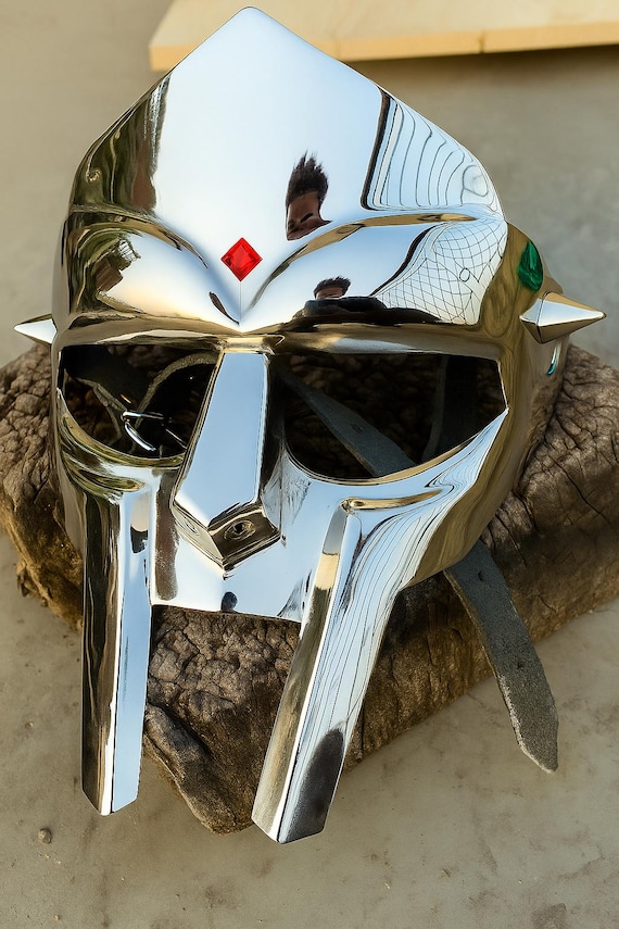 Middeleeuws Gezicht Armor MF Doom Masker Ijzeren Staal