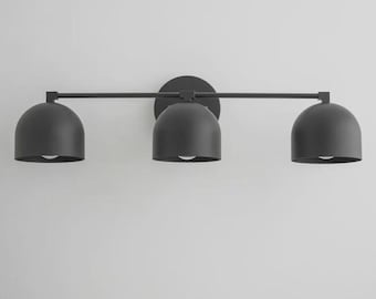 Mid Century Modern Brass Wall Sconce: Matte White Cone Shade