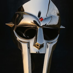 MF DOOM Mask Mad-villain Steel Face Armor Medieval Hand-Forged Mask