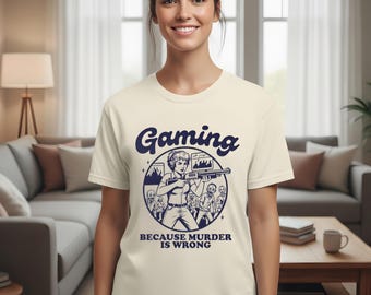 Rolig gamer-tröja, mörk humor-gamingtröja