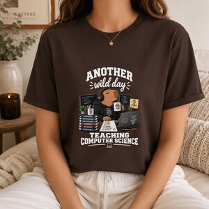 T-shirt pour prof d'informatique, Encore une journée d'enseignement de l'informatique, T-shirt Capybara