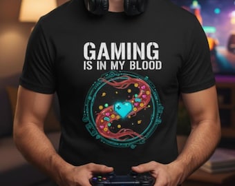 Camiseta "El juego está en mi sangre" / Camiseta unisex de jugador