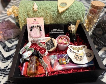 Ashes & Antics Deluxe Gothic Self-Care Spooky Gift Box - Made for the Morbid with Unique Gothic Elements and Mystical Aesthetics
