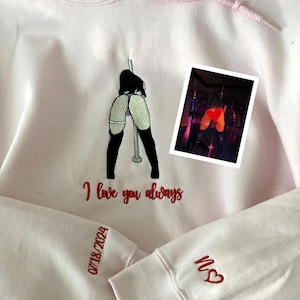 Embroidered Spicy Picture Hoodie - Custom Hoodies For Guys - Spicy Hoodie For Boyfriend - Christmas Gift For Him - Birthday Gift For Husband