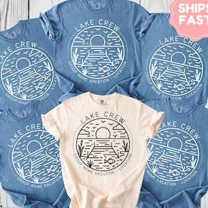 Personalized Family Vacation Shirts, Matching Group Shirts, Custom Family Matching, Lake Vacation, Friends Vacation Family Travel Shirt F036