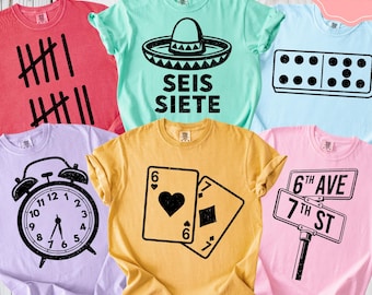 Comfort Colors Custom Six Seven Tshirt Funny 6 7 Meme Shirt,Funny Group Tee Teacher Math Tshirt Teen 6 7 Crewneck Funny Matching outfit G146