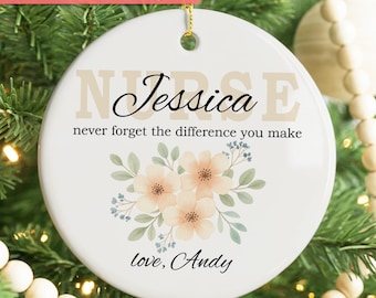 Nurse Ornament, New Nurse Gift, Nurse Christmas Ornament, Graduation Ornament, Graduation Gift, RN Gift, BSN Gift, Nursing Graduation O047b