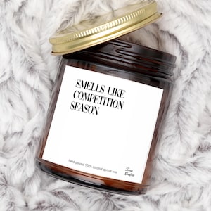 Smells Like Competition Season Candle Gift For Cheer Coach Dance Competition Candle Cheerleader Gift Dancer Gift Cheer Team Gift