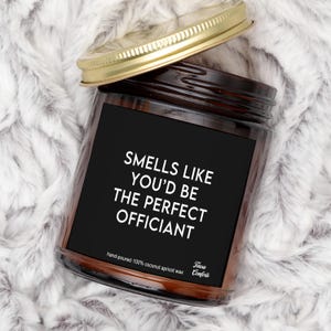 Officiant Proposal Candle Gift for Officiant Gift, Will You Be Our Officiant, Wedding Officiant Proposal Gift, Officiant Gifts