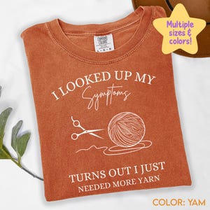 Funny Knitting T Shirt, Knitter Gift Tee, Yarn Lover T-shirt, Knitter Shirt, Crafters Gift, Cute Knitting Tee, Yarn Lover Tshirt,Crafty D41