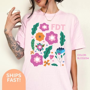 Subtle Anti Trump Protest Shirt,Anti Trump Gift Subtle F*ck Trump Flower Shirt Democrat Feminist Shirt Political Protest Tee C162