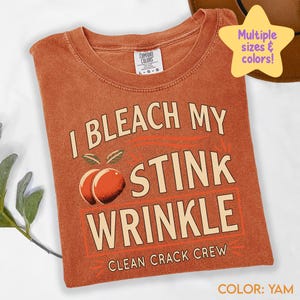 I Bleach My Stink Wrinkle Shirt Funny Adult Humor Gift Inappropriate Tshirt Sarcastic Gag gift Exchange Dank Meme Tee Unhinged shirt C140 image 6