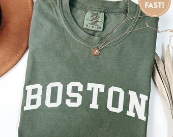 Custom Name City Shirt, Custom Design State Tee, Personalized City Name Shirt, Custom Design Comfort Colors Shirt C521_Boston