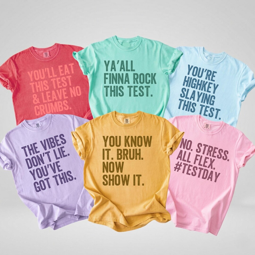 Testing Day Teacher Team T-shirt – Matching State Testing Shirts, Gen Z ...
