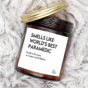 Die weltbeste Sanitäter-Kerze, Geschenk für Sanitäter, neue Sanitäter-Geschenkidee, Sanitäter-Kerze