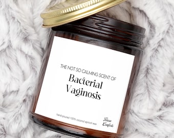 Funny Nurse Gift Bacterial Vaginosis BV Candle Gift for Doctor Nurse Preceptor Funny Health Care Gift OBGYN Gynecologist Gift Gag Gifts