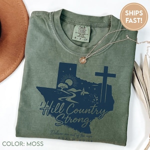 Texas Hill Country Strong, Flood Victim T-Shirt Fundraiser, Custom Design, Religious Graphic Tee C928