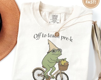 Comfort Colors Teacher Shirt, Preschool Teacher Shirt, Preschool Shirt, Pre-K Teacher Tee, Educator Back to School Shirt G034_pre-k