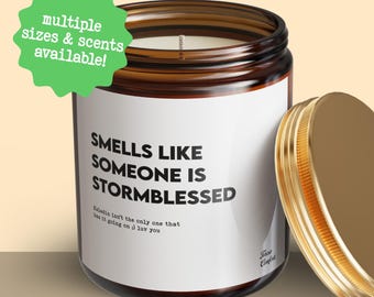 Funny Fantasy Candle Smells Like Someone Is Stormblessed Gift For Book Lover Stormlight Archive Inspired Fantasy Reader Humor Cosmere Fan
