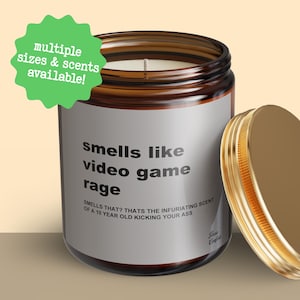 Video Game Rage Candle Birthday Gift For Him Funny Video Game Gift Gift For Video Game Lover Gamer Gift Boyfriend Gift For Gamer