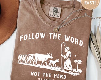 Chemise couleur confort religieux Chemise western chrétienne T-shirt foi pour femme T-shirt foi verset biblique T-shirt cadeau chrétien École à la maison G018