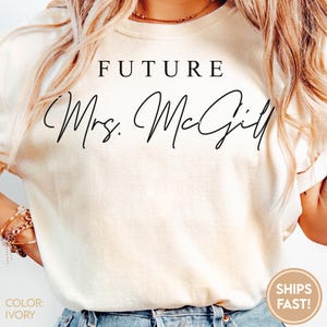 Custom Future Mrs Sweatshirt, Personalized Fiancee Hoodie, I Said Yes Outfit, Engagement Gifts, Bride To Be Hoodie, Bridal Shower C455