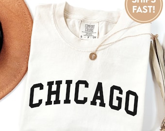 Custom Name City Shirt, Custom Design State Tee, Personalized City Name Shirt, Custom Design Comfort Colors Shirt C521_Chicago