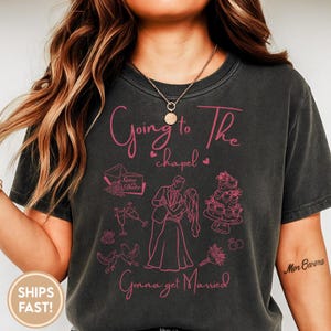 Camisas de novia personalizadas, camisas de despedida de soltera, para ir a la capilla, para casarse, colores cómodos, camisas de despedida de soltera coquetas C93-1