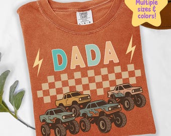 Monster Truck Dada Shirt, Fathers Day Shirt, Family Birthday Party Shirt, Monster Truck Dad Shirt, Monster Jam Shirt, Comfort Colors C529