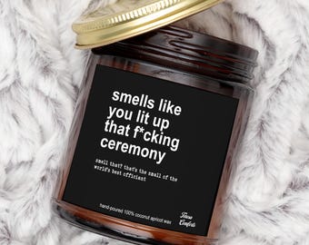 Officiant Gift, Thank You Gift for Officiant, Gift for Officiant, Officiant Candle, Wedding Officiant Gift, You Lit Up That Ceremony Candle