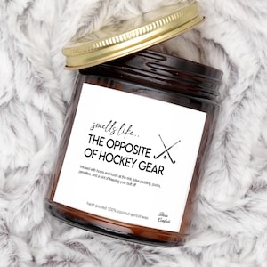 Hockey Gifts, Hockey Candle, Smells Like the Opposite of Hockey Gear Candle, Hockey Gear Candle, Hockey Manager Gift, Gift for Hockey Lovers