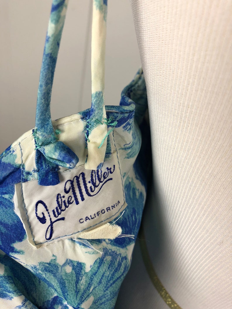SMLMED Circle Skirt 1950/'s Blue Floral Bubble Cocktail Dress Sun Dress