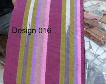 Handwoven Aso-Oke Fabric Bundle, Yoruba Traditional Wear, 8 Strips