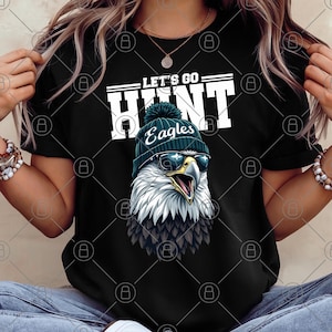 Eagles Game Day PNG: Philadelphia Football Mascot, Sublimation Design (Digital Download)