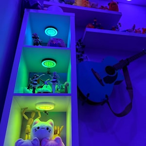 Lustro sufitowe RGB Infinity [3 sztuki] – WS2812B – zmieniająca kolor lampa LED do półek, szafek i stanowisk do gier z kontrolerem | Druk 3D zdjęcie 13