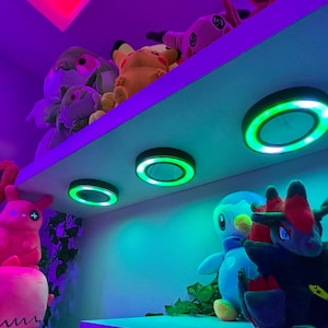 Lustro sufitowe RGB Infinity [3 sztuki] – WS2812B – zmieniająca kolor lampa LED do półek, szafek i stanowisk do gier z kontrolerem | Druk 3D zdjęcie 15