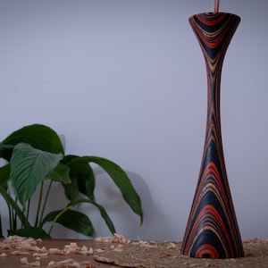 wooden vase, colorful vase, home decor, wood vase, unique vase, vases for flowers, handcrafted vase, modern wooden vase