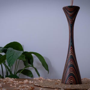 wooden vase, colorful vase, home decor, wood vase, unique vase, vases for flowers, handcrafted vase, modern wooden vase